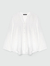 Camicia effetto plumetis con apertura a V image number 4