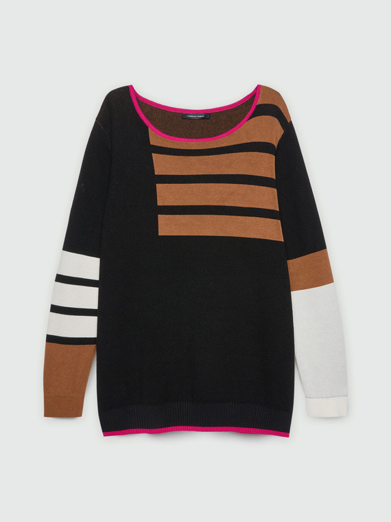 Maglia colour block