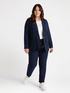 Blazer in tessuto gessato image number 1