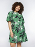 Kleid mit Blätterdruck image number 2