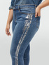 Jeans skinny con bordi silver image number 3