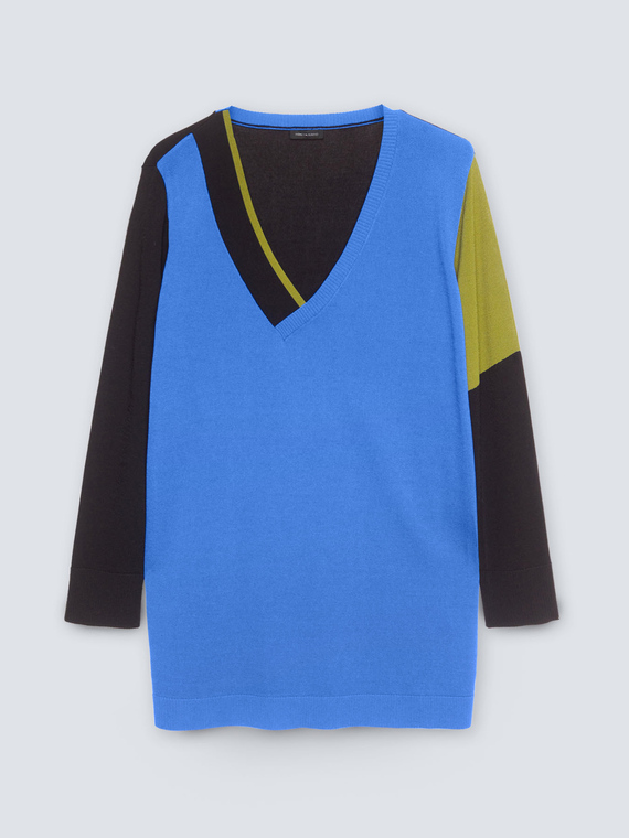 Maglia colour block