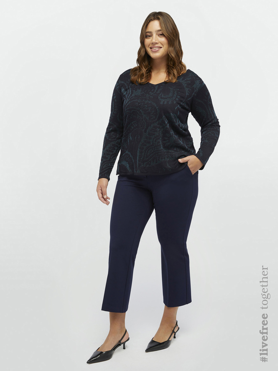 Pantalon kick flare en viscose LENZING™ ECOVERO™