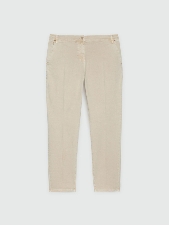 Pantaloni chino in cotone stretch