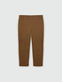 Pantaloni girl fit dritti in cotone con risvolto image number 4