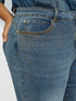 Jeans slim girl fit con strass image number 2