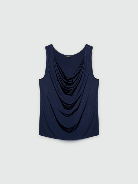 Top with soft neckline