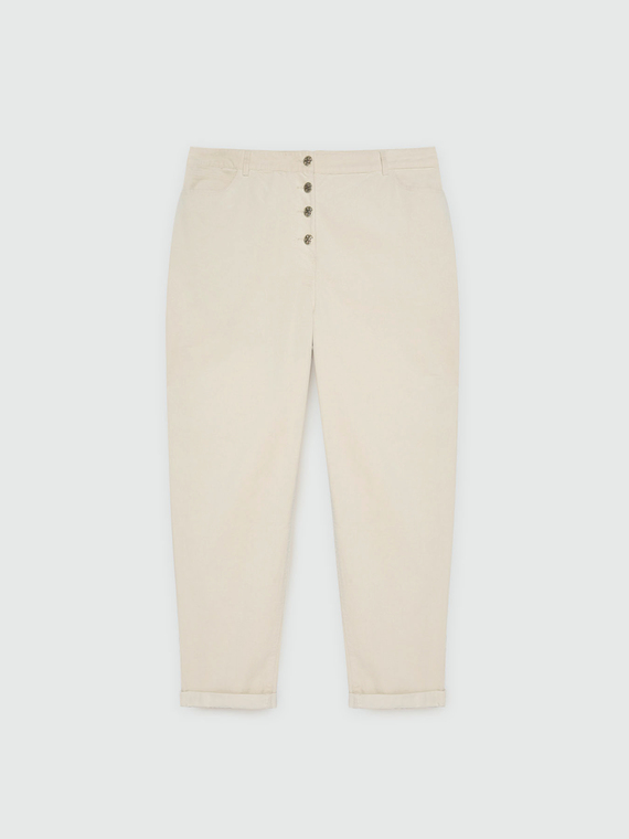 Barrel corduroy trousers