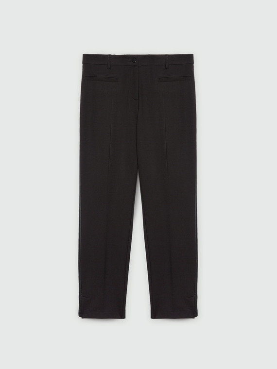 LENZING™ ECOVERO™ viscose straight trousers