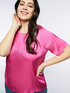 Blusa in raso fucsia image number 2