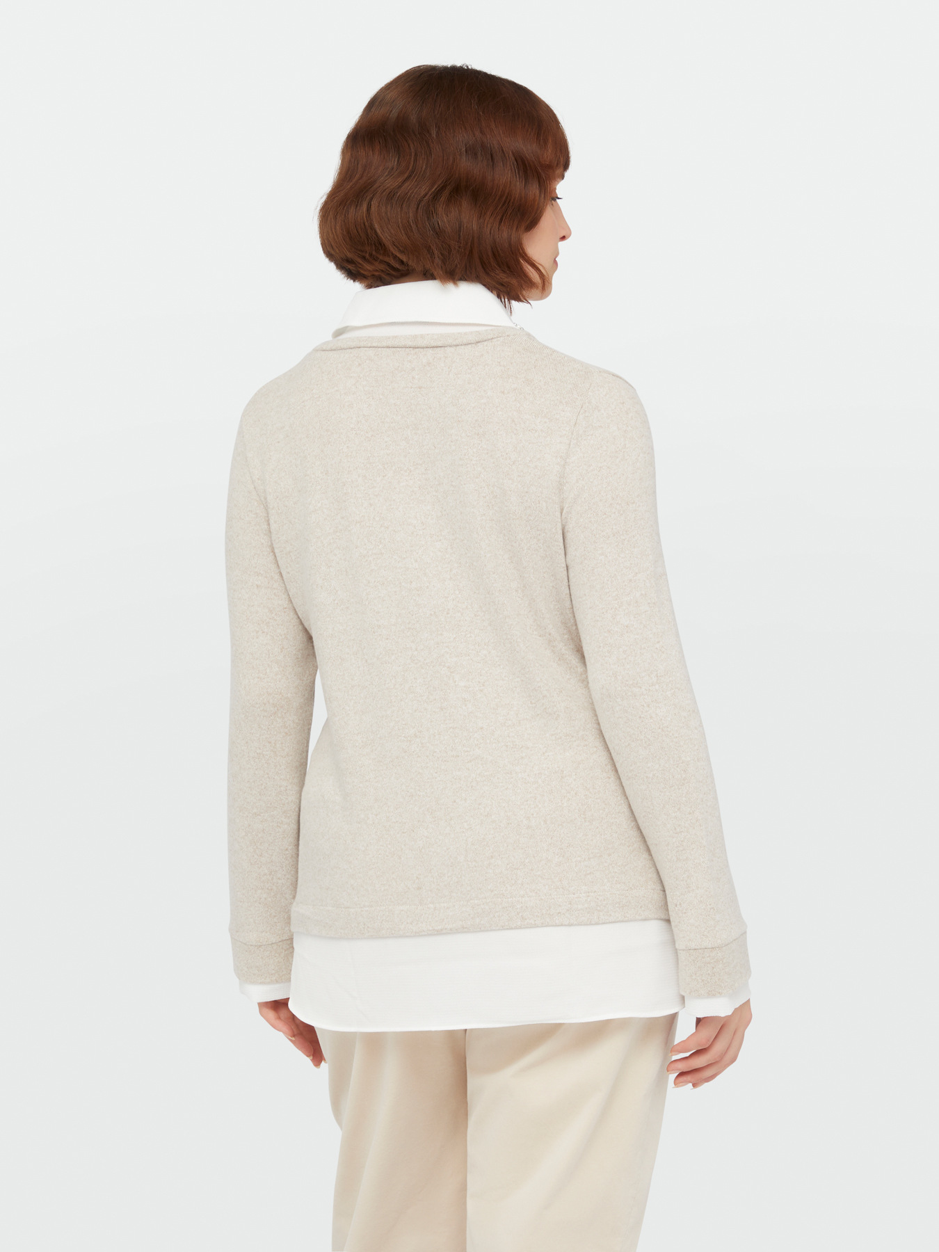 Maglia con camicia hotsell