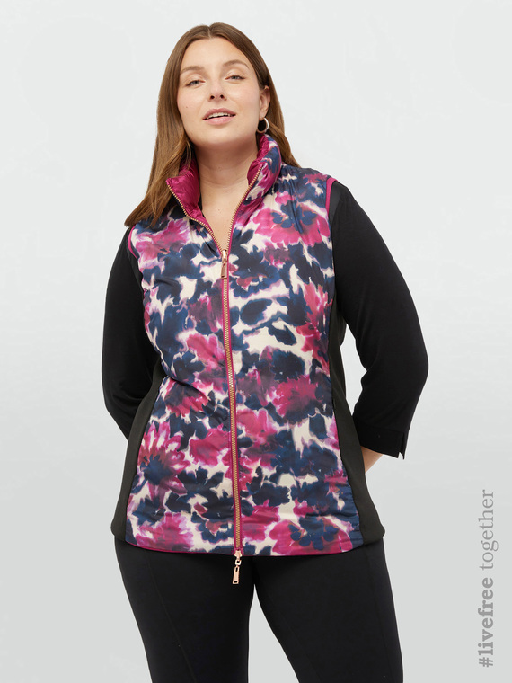 Sorona® Aura reversible sleeveless down jacket