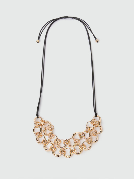 Collana con doppia catena di anelli