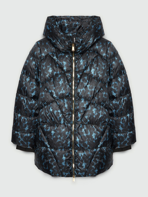 Printed down jacket with Sorona® Aura padding