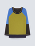 Maglia colour block con scollo tondo image number 3