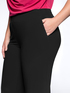 Cropped jersey trousers image number 3