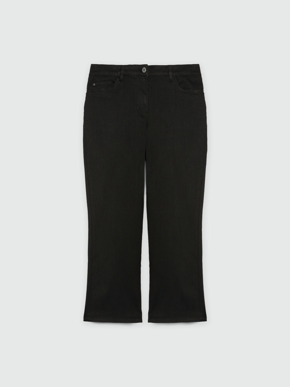 Jeans kick flare total black
