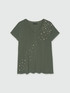 T-shirt con strass ricamati image number 4