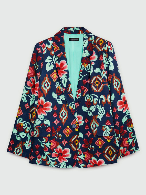 Printed blazer