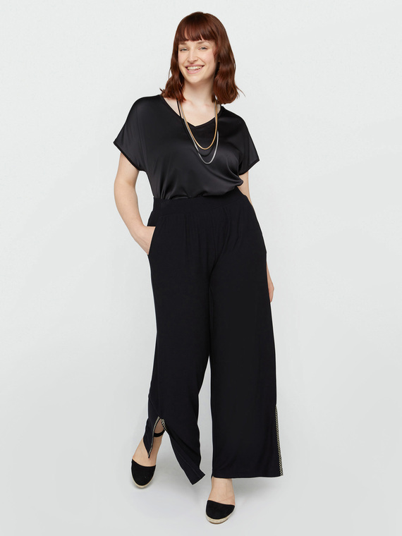 Crêpe jersey trousers