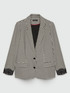 Blazer pied de poule con pizzo image number 5