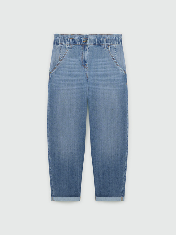 Jeans balloon lavaggio chiaro