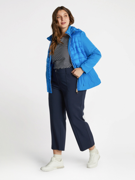 Pantaloni kick flare in scuba crepe