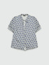 Camicia stampata con lacci image number 4