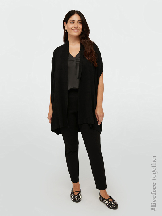 Long cardigan in LENZING™ ECOVERO™ viscose