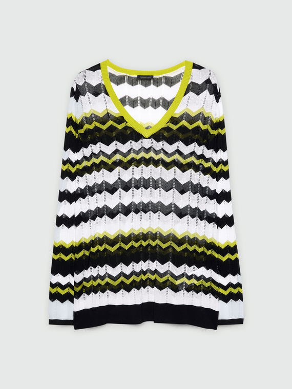 Chevron design sweater