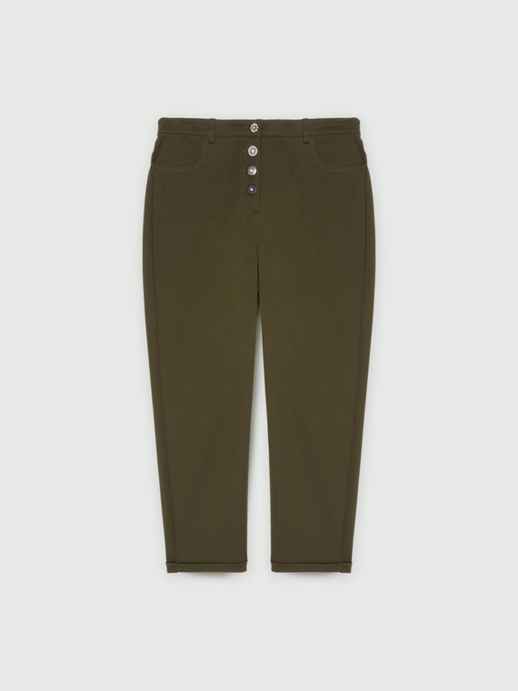 LENZING™ ECOVERO™ viscose straight trousers