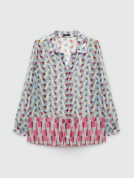 Camicia dalla stampa geometrica