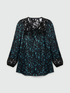 Blusa animalier con pizzo image number 4