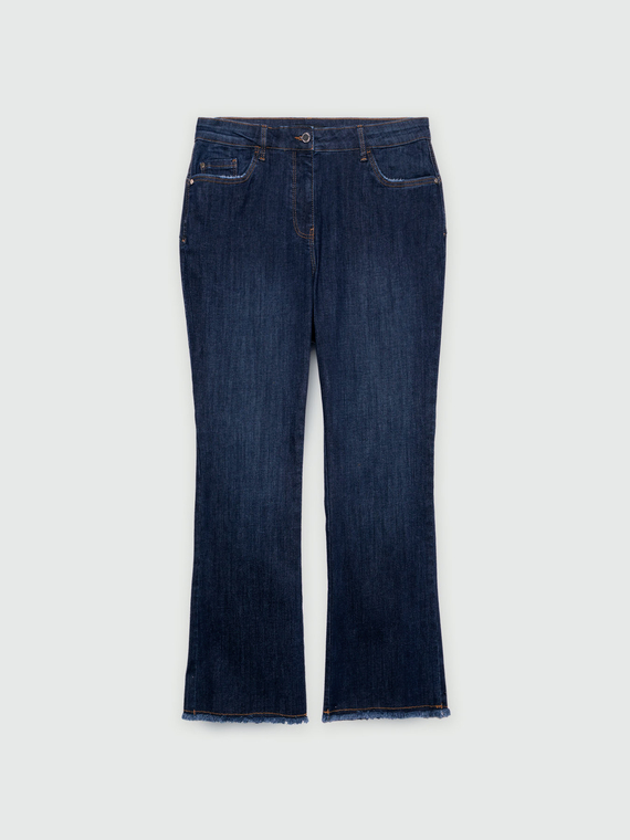 Jeans kick flare dark blu