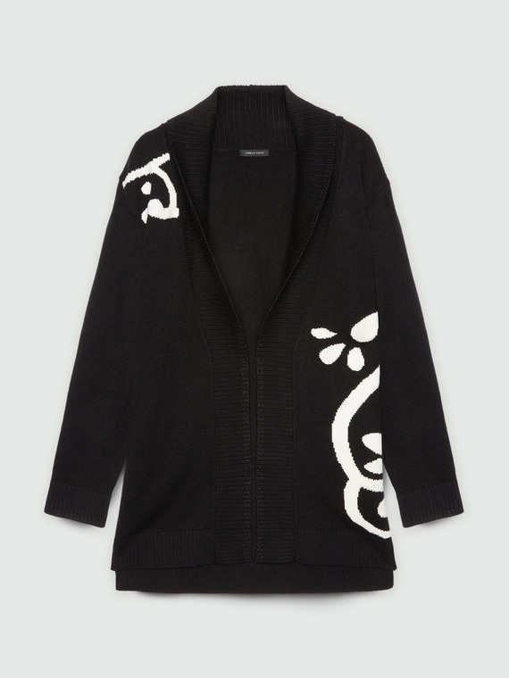 Cardigan with LENZING™ ECOVERO™ viscose inlays