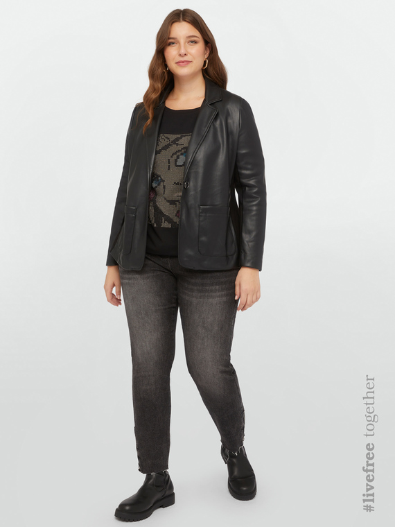 Jeggings with hem zip