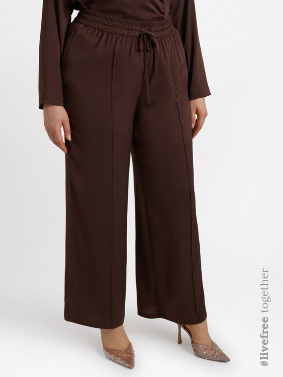 Pantaloni palazzo in tessuto leggero