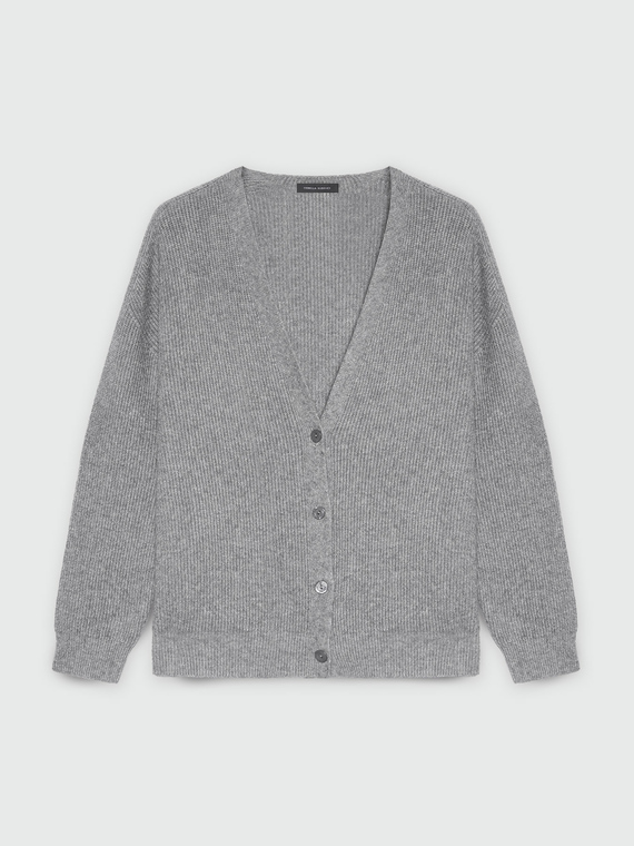 V-neck cardigan with buttons