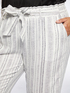 Striped trousers with sash at the waist image number 3