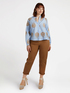 Pantaloni girl fit dritti in cotone con risvolto image number 2
