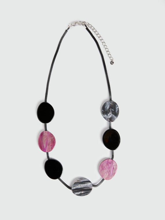 Marbled effect necklace