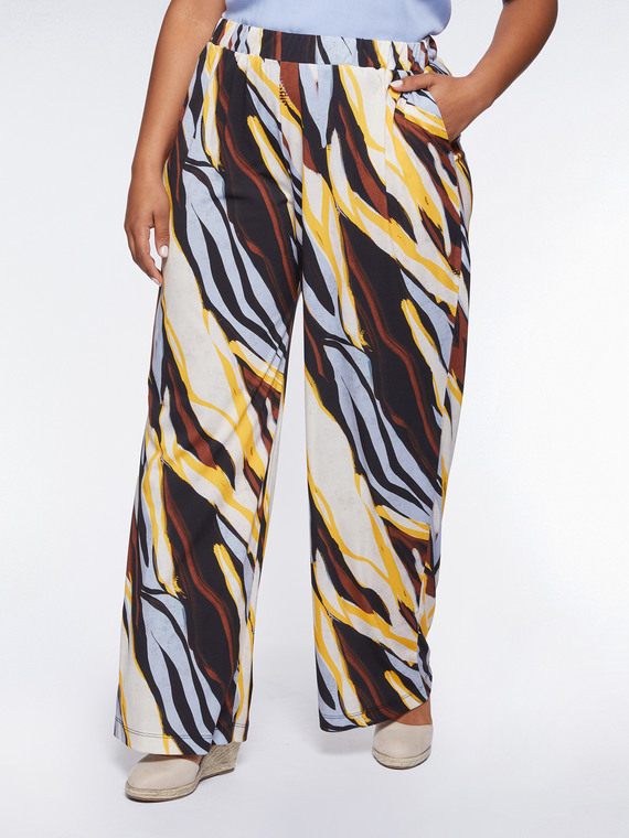 Trousers with zebra print