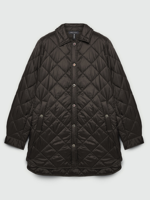 Lightweight down jacket with geometrical stitching