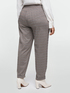 Pantaloni joggers fantasia checks con filo lurex image number 1