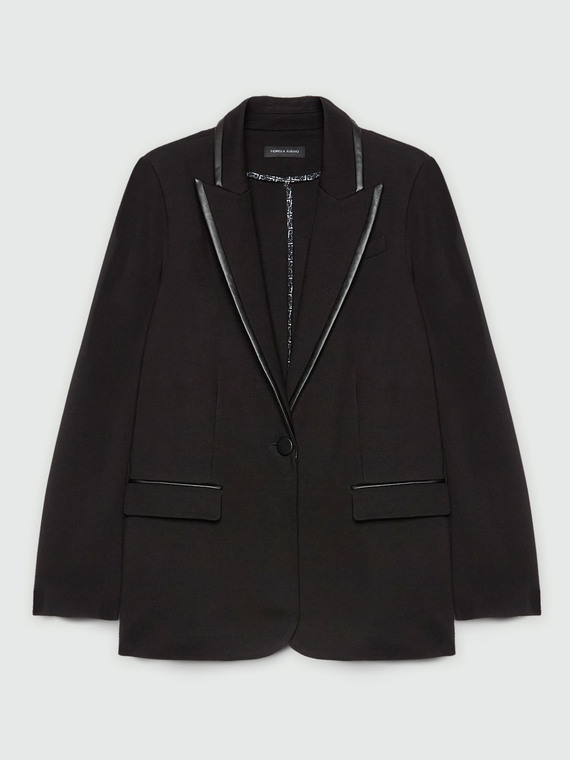 Blazer de viscosa LENZING™ ECOVERO™ con bordes