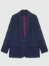Blazer in tessuto gessato image number 5