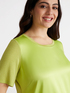 T-shirt in raso e jersey lurex image number 2