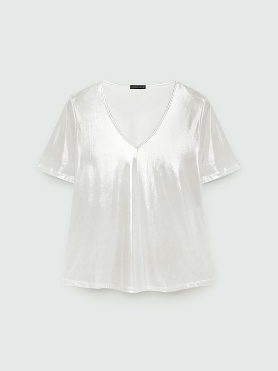 Shimmer-effect T-shirt