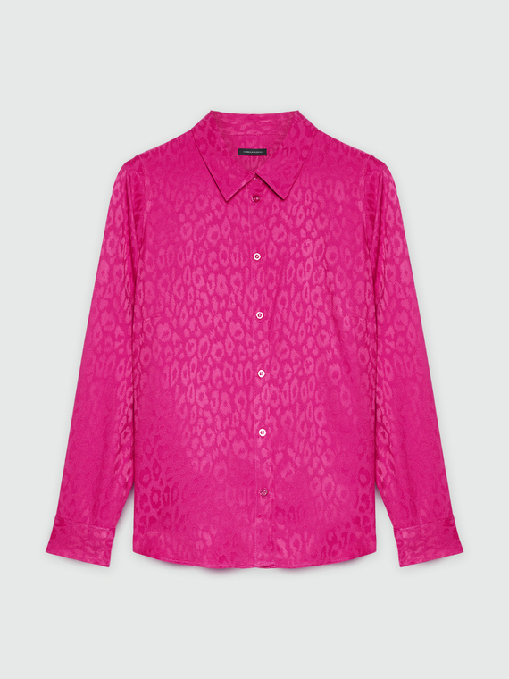 Camicia jacquard motivo animalier