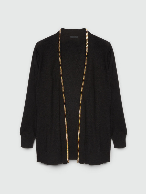 Cardigan with chain